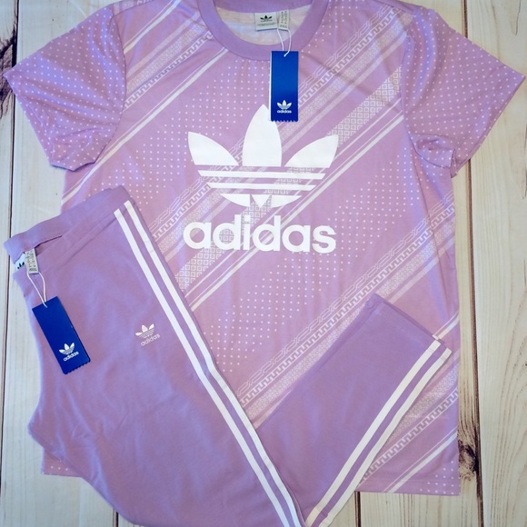 LAST ONE purple adidas original leggings tshirt - Picture 3 of 6